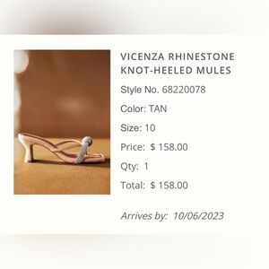 VICENZA RHINESTONE
KNOT-HEELED MULES
